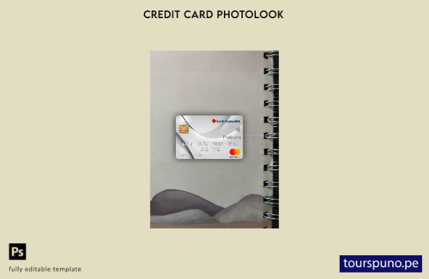 listo para imprimir Plantilla frontal de aspecto fotográfico de platino de Mas 1